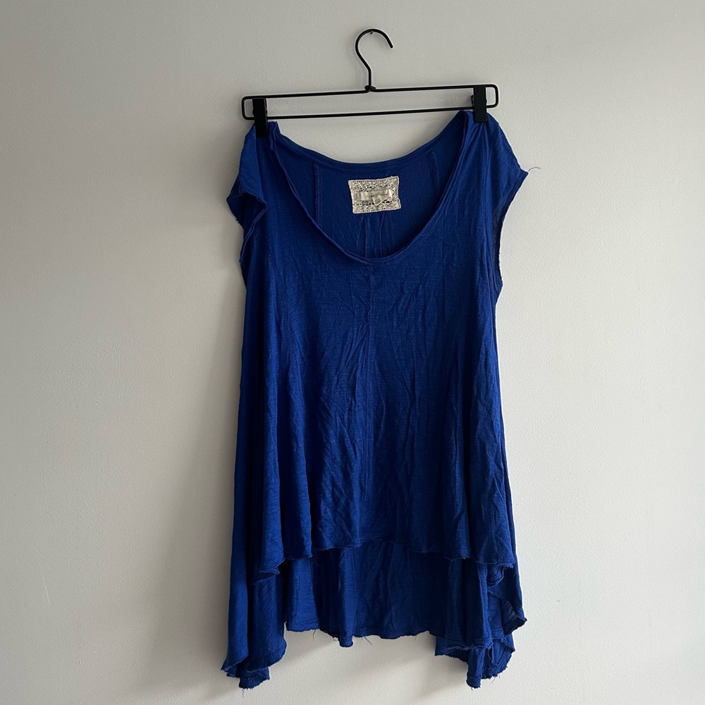 Blue Free People blouse